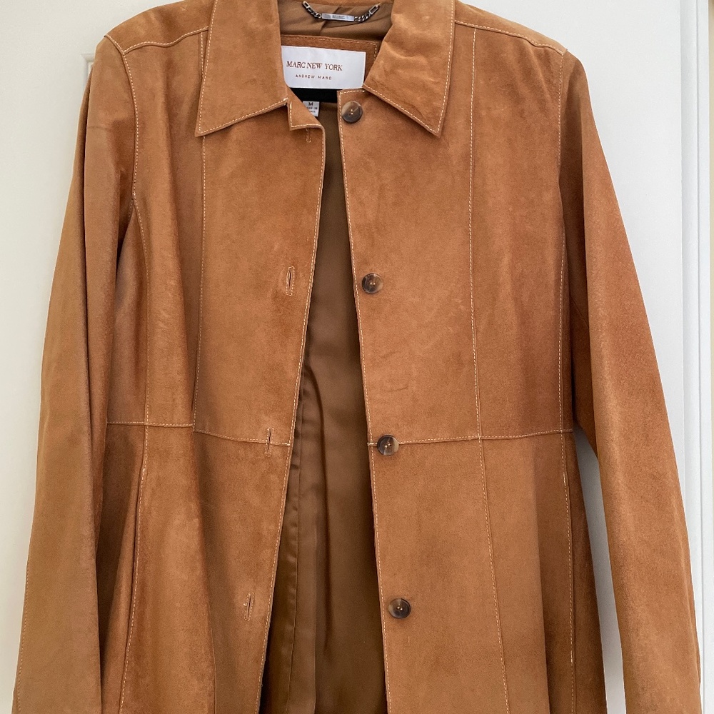 Marc New York Carmel Suede Jacket- New W/O tags